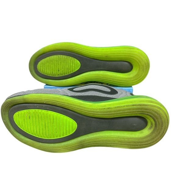 Nike Air Max 720 – Grey Mesh with Neon Green Sole (Size 9, Pre-Loved) - Picture 5 of 6